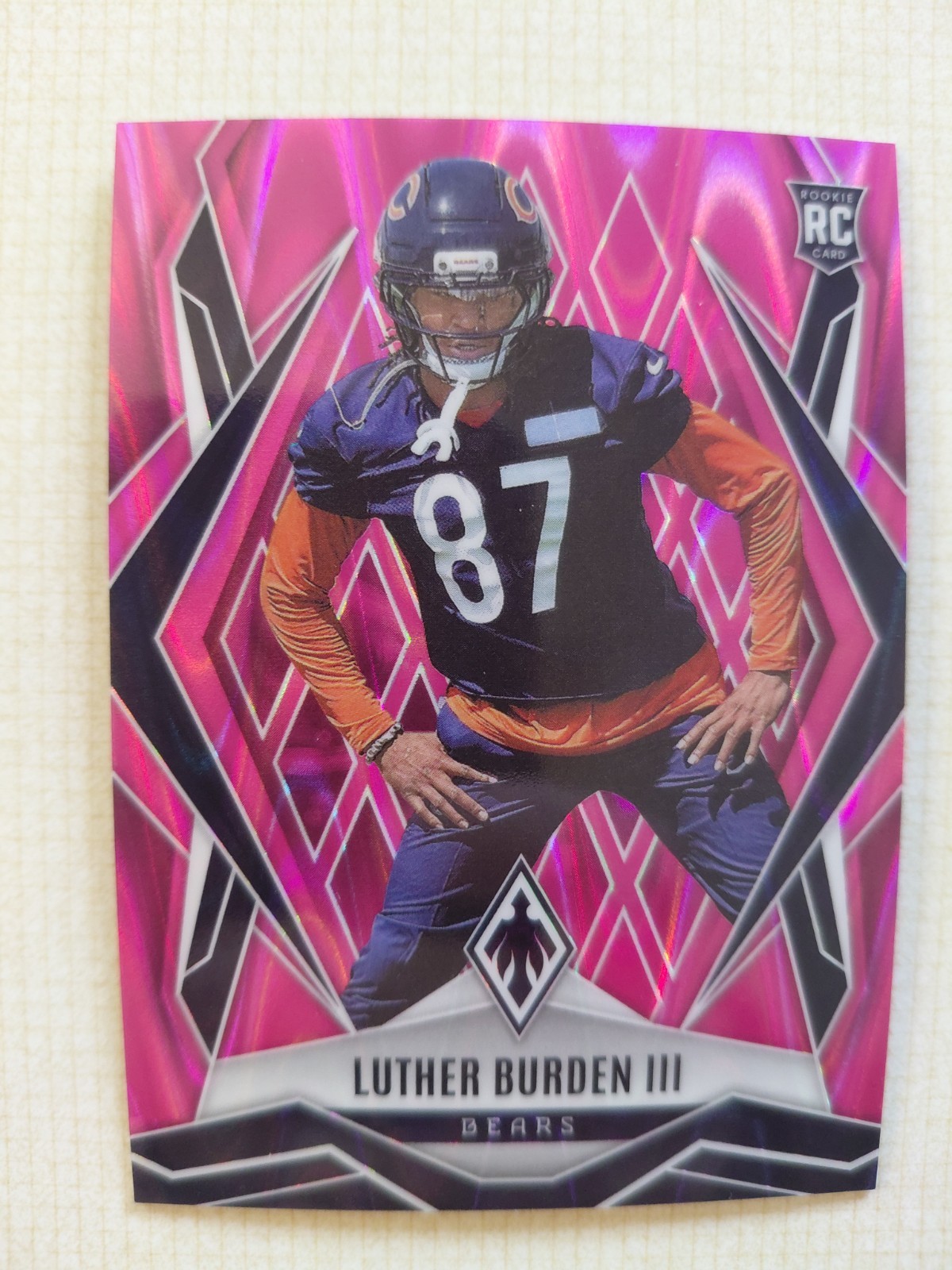 Luther Burden III 2025 Phoenix Pink Lazer /149 (RC) #196 - Bears