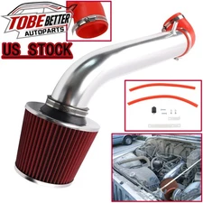 For Jeep Wrangler 2.5L L4 4.0L L6 1991-95 RED Filter Cold Air Intake System Kit
