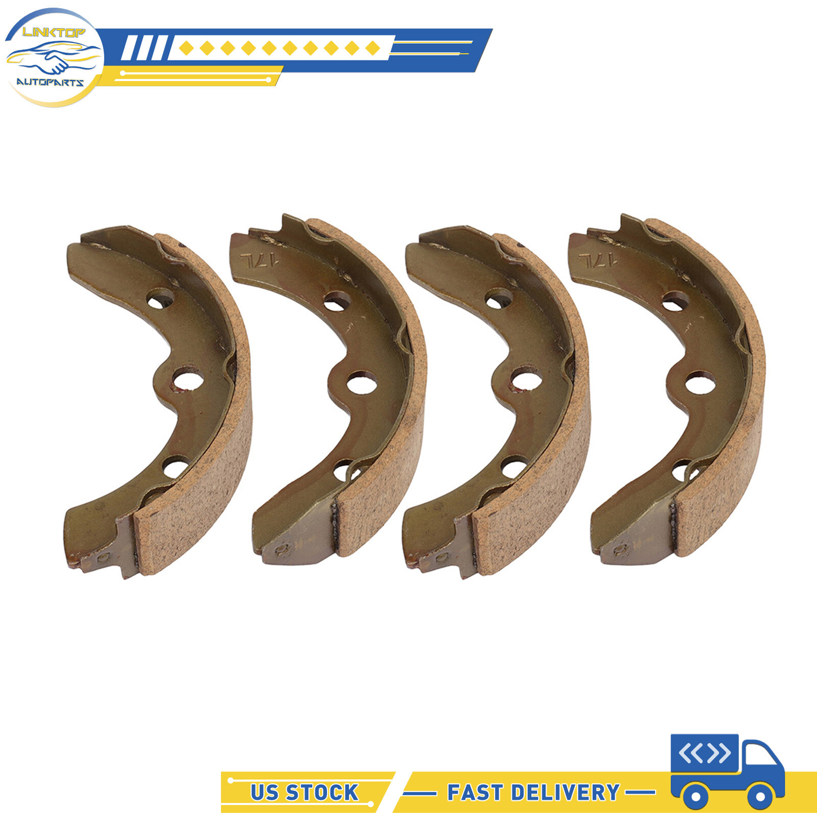 Brake Pads 4 pcs Fits Club Car Golf Cart 1981-1994 Rear 101146302