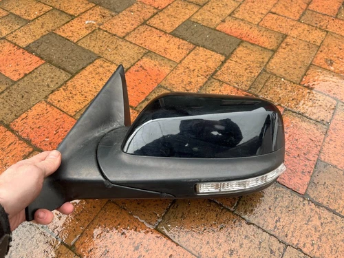2016-2019 Ford Explorer Driver Side Left Door Mirror Painted Black