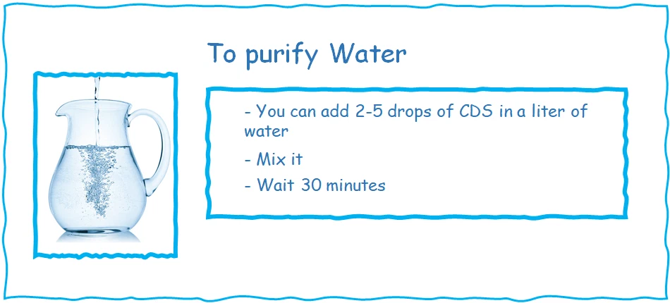Solución purificadora de agua CDS 250 ml 8 oz (lista para usar) Foto 3 de 4
