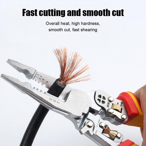 9-In-1 Wire Stripper with Voltage Tester Versatile Wire Stripping Pliers ✨p - Picture 4 of 23