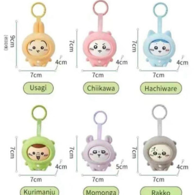 Chiikawa Face Change Mascot Figure MINISO Limited Plush Toy Complete Set of 6