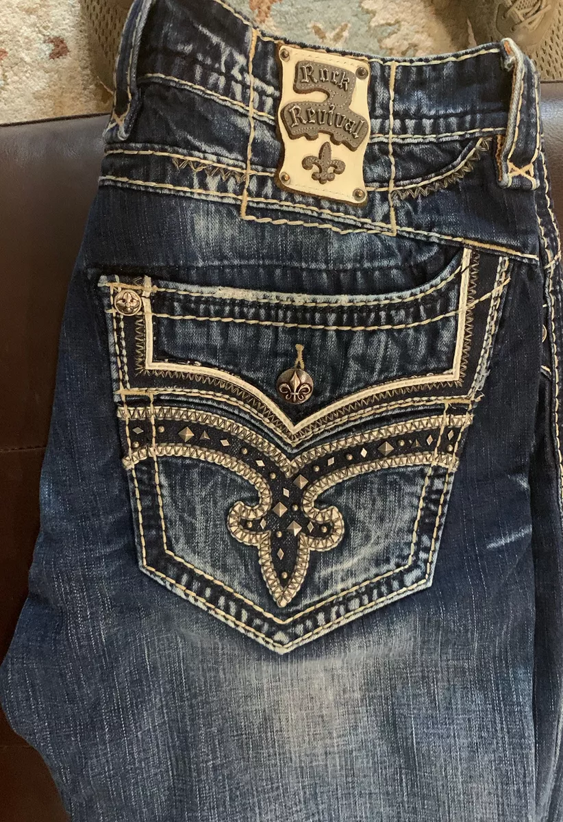 Rock Revival Dorsett Straight Jeans Men s 38x33 AP9850J205