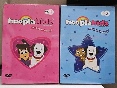 Hooplakidz Vol 1 and Vol 2 Nursery Rhymes ~DVD's~ Brand New
