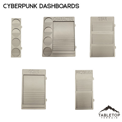 Cyberpunk Card and Token Dashboard - Tabletop Terrain Wargaming Terrain