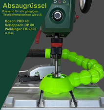 Absaugung Saugrüssel Bosch PBD 40 Scheppach IXES Tischbohrmaschine DYI