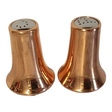 Vintage Coppercraft Guild 3" COPPER SALT & PEPPER SHAKERS USA - S & P