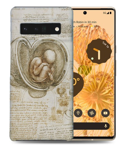 CASE COVER FOR GOOGLE PIXEL|LEONARDO DA VINCI-STUDIES OF THE FETUS IN THE WOMB - Afbeelding 1 van 11