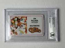 Jim Palmer Signed 1981 Perma Graphic Card Beckett Authentic Autograph 