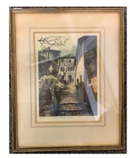 Pencil Signed Engraving, Farm Scene