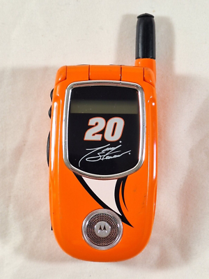 TONY STEWART i736 Motorola NASCAR Nextel CELL PHONE 2004 -Turns on