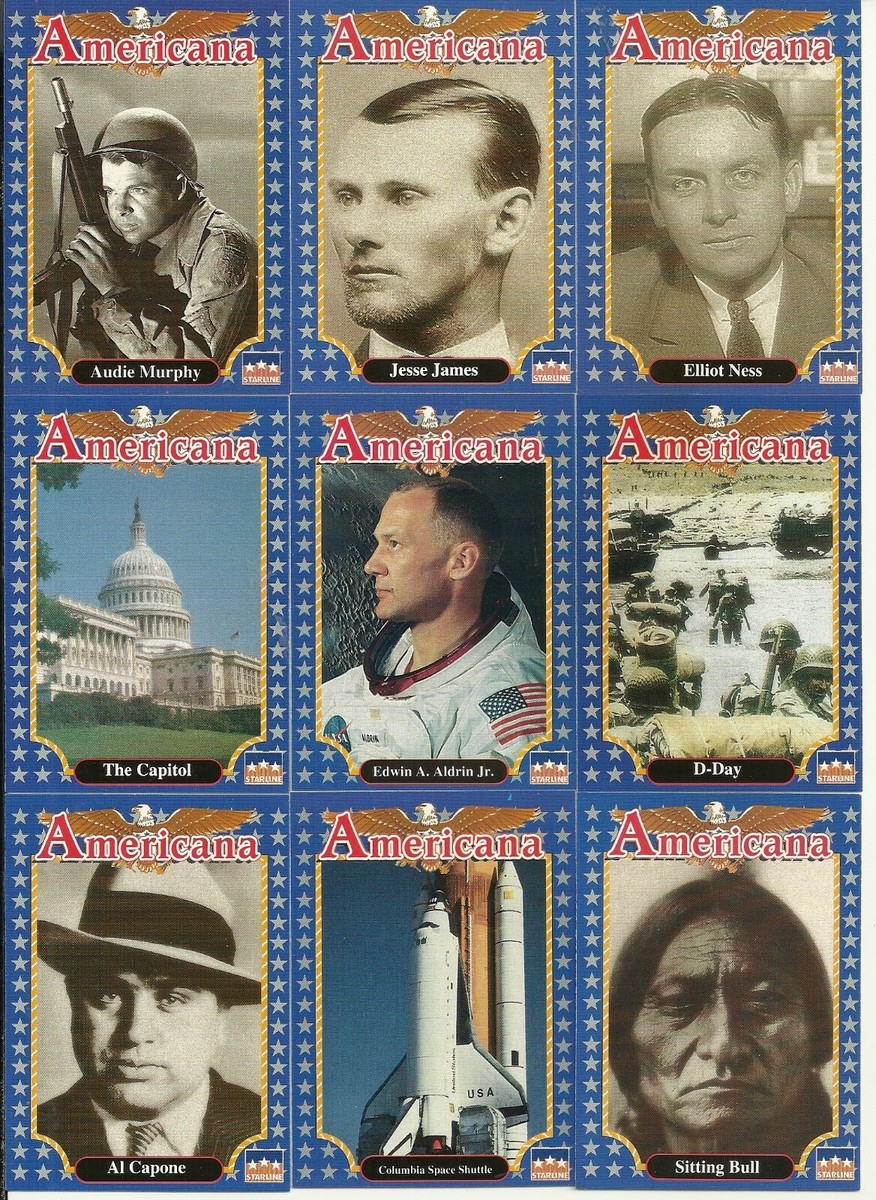 AMERICANA CARDS - HISTORY OF THE UNITED STATES - COMPLETE