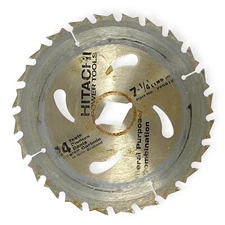 Hitachi Power Tools 7252126 Circular Saw Blade 7-1/4 x 24 Tooth