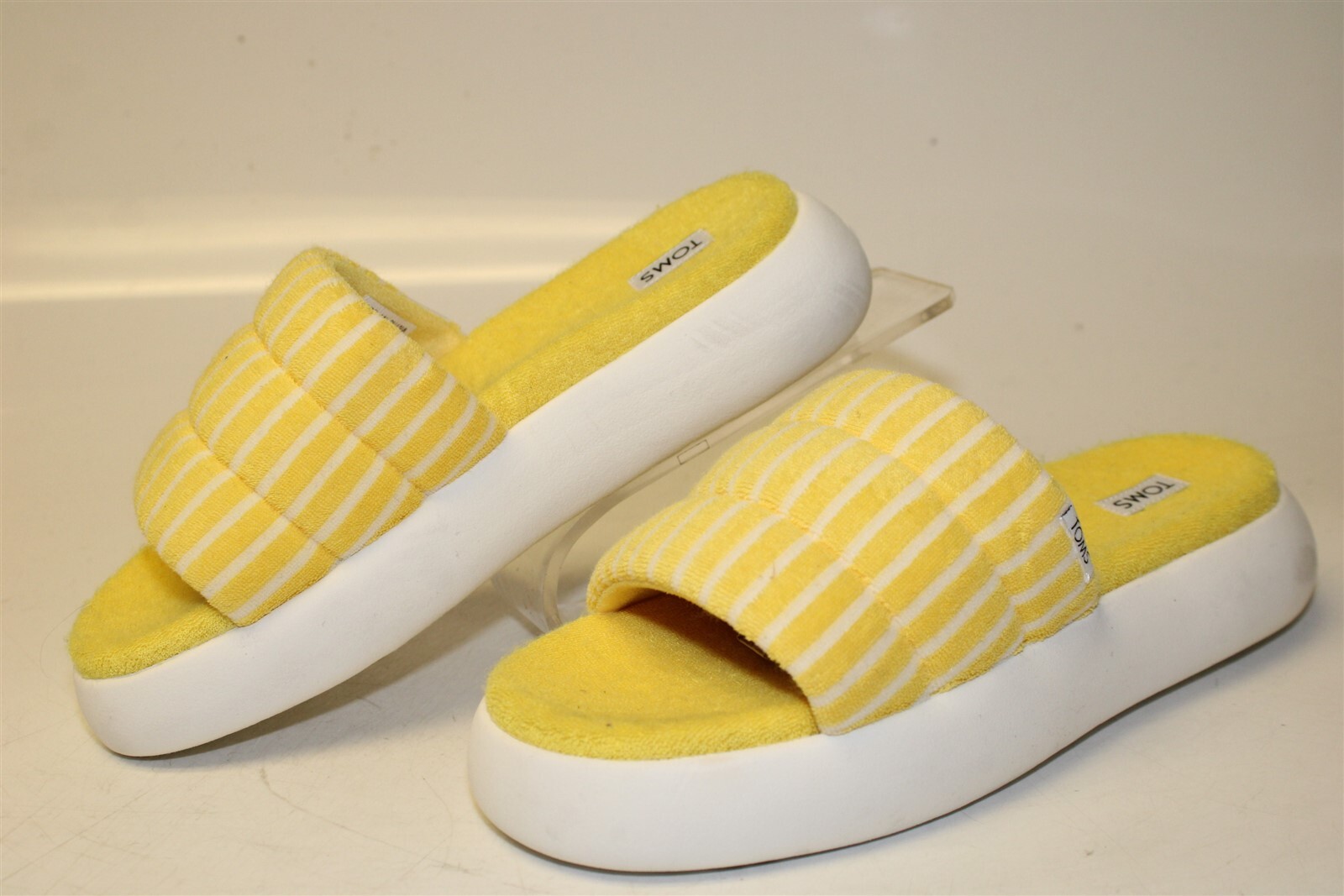 PANTOFOLA D’ORO Scarpa pantofole Toms Alpargata Mallow Slide donna 6 righe gialle spugna 10019714