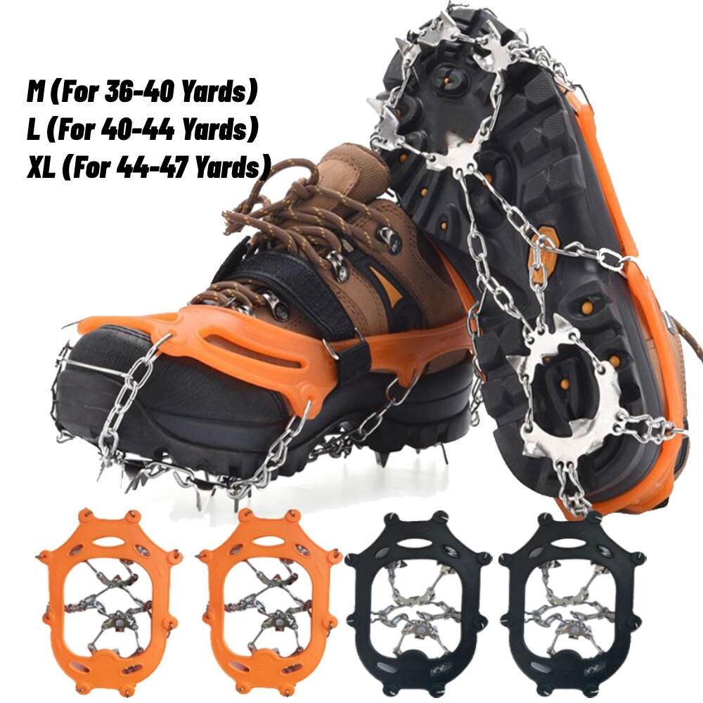 Ice Snow Grips Spikes Gripper Crampons Cleats Anti Slip For Hiking