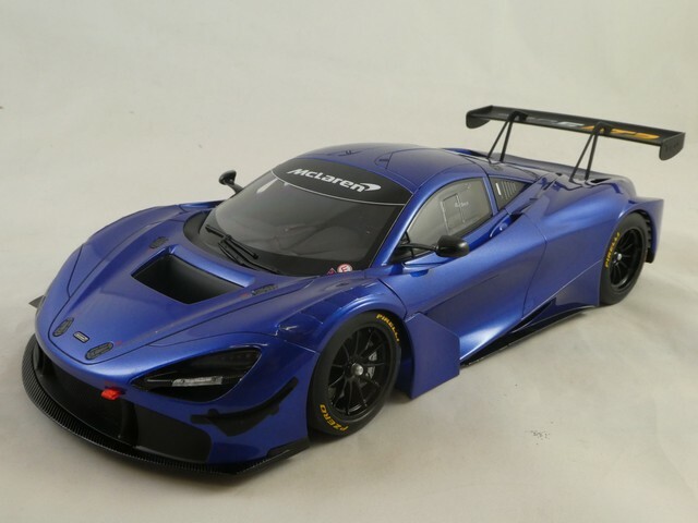 Autoart McLaren 720S GT3 2017 échelle 1/18, Bleu Azur, Modèle Miniature Collection AA81970