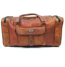Classique Handmade Homme Duffel Souple Original Cuir Weekend Bagages Sac Voyage