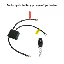 Motorcycle Battery Disconnect Relay Anti-Theft Remote Switch Shut Off Isolat Kit