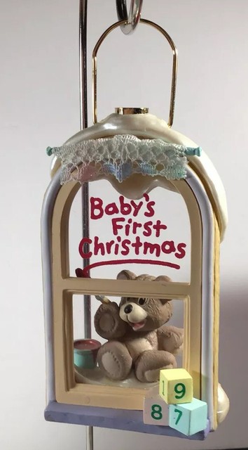 1987 baby's first christmas ornament