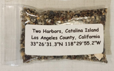 Two Harbors Catalina Island Los Angeles California Sand Soil Sample Apx. 30ml