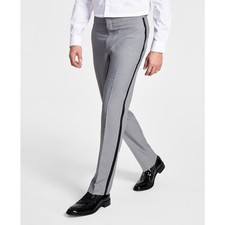 Alfani Men's Slim-Fit Stretch Tuxedo Pants Grey B4HP 135