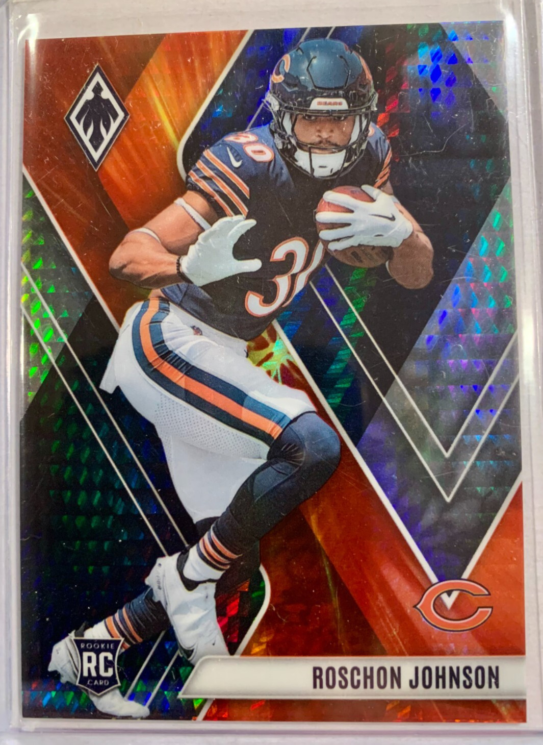 2023 Panini Phoenix Rookies Fire Burst /340 Roschon Johnson #132 Rookie RC