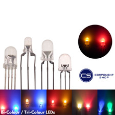 Bi-Colour / Tri-Colour LEDs - Ultra-Bright Multi-coloured 3mm/5mm/10mm
