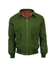Men's Vintage Harrington Jacket Classic 70s Retro Bomber Style Scooter Mod Coat