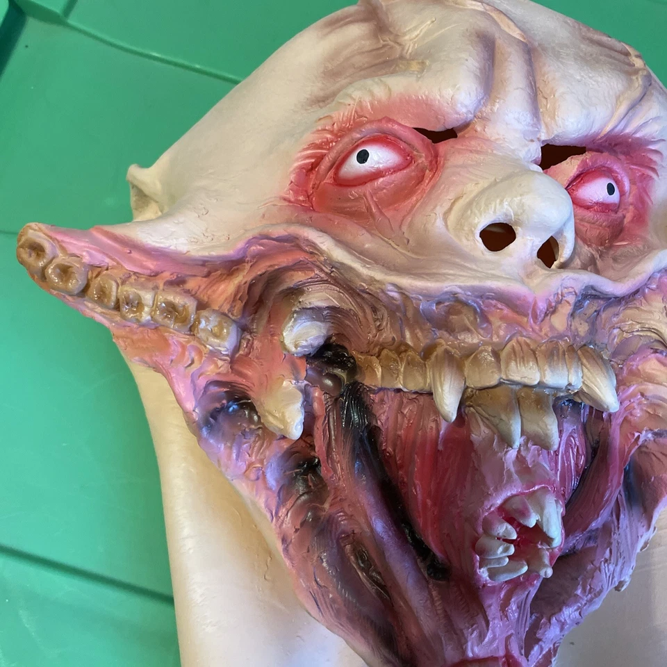 Exploded Jaw Latex Mask Halloween, Horror - Image 3 of 4