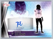 Khari Coleman 2022 Sage Sneak Peek Rookie Auto SPA-KC TCU Horned Frogs