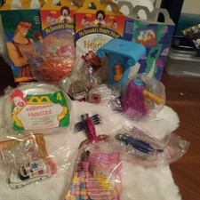 McDonald's Vintage 1997 Transformers, Hércules, Barbie y Hot Wheels