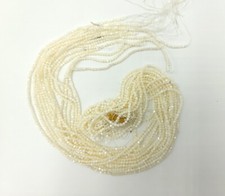 White Mother of Pearl Shell High Quality Genuine Bead Full Strand 15.5" PRP578