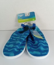 NEW KIDS SPEEDO WATER SHOES SPLASH SUN BOOTIE SIZE XL 11-12 Scuba Blue