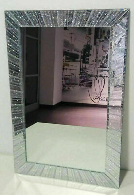 Sparkl Silver Starburst Wand Spiegel Rahmen Glas Wohnzimmer Wohnzimmer Schlafzimmer 40x60