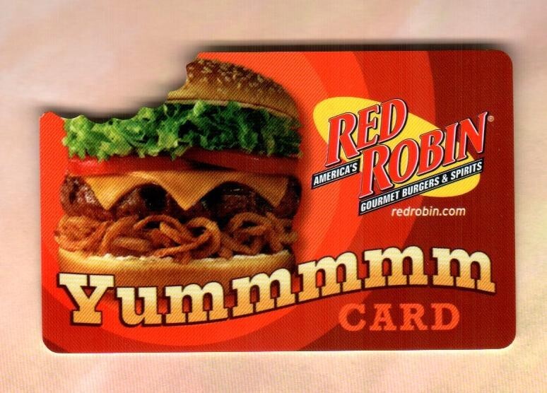 RED ROBIN Gourmet Burger with a Bite, Yummmmm ( 2008 ) Die-Cut