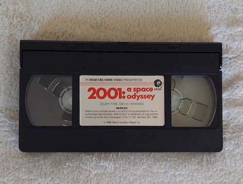 "2001: A Space Odyssey" *Vintage* VHS MGM/CBS Home Video Big Box 1980s Kubrick - Picture 6 of 19