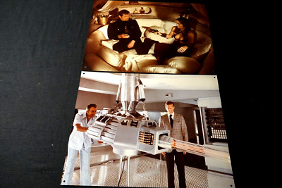 james bond 007 roger moore / selten 2 Fotos Großformat Prestige