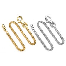 High Quality Metal Pocket Watch Chain With Single And Swivel Snap Retro