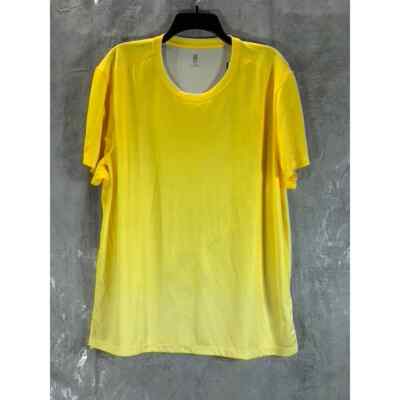 ID Ideology Men's Bold Lemon Combo Ombre Crewneck Regular-Fit T-Shirt SZ XL