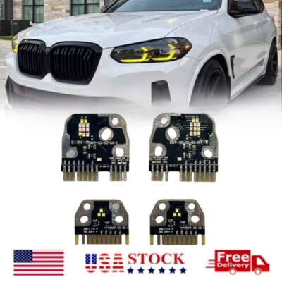 Yellow Angel Eye DRL LED Boards For BMW 2022 X3 G01 X4 G02 LCI 30i 30IX M40IX