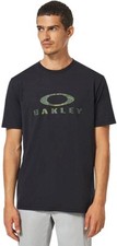 Oakley Mens Camo Bark Short Sleeve Tee Crew Neck T-Shirt Blackout Large L NEW