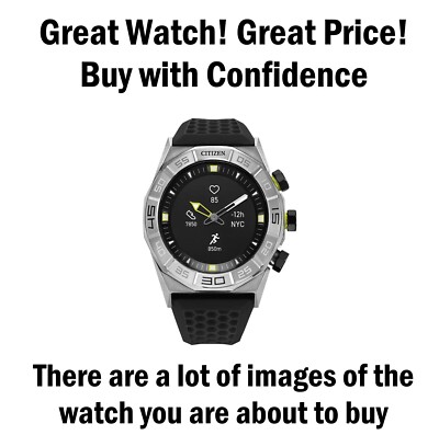 Citizen JX1000-03E CZ Smart Gen 1 Hybrid Smartwatch 44mm, Dauerherzfrequenz