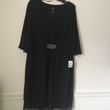 SALE! Style & Co BLACK DRESS. Misses 16. Flowing sleeves. Retails at $89. NWT!