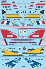Xtradecal 1/72 Convair F-106A F-106B Delta Dart USAF/Chase/NORAD 5 Decals