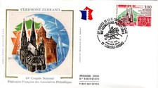 3004+ FDC ENVELOPPE 1er JOUR  SOIE  69° CONGRES DE LA F.F.A.P. CLERMONT FERRAND.