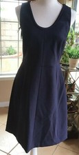 $98 JCREW Classic Navy A-Line Work Carrer Office Lined Dress Size 8 NWT