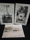 Lot of 3 WWII WW2 Japanese Japan Showa Photos War Military Metaball Flag
