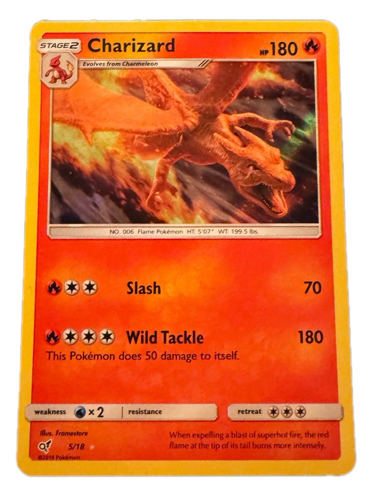 Pokemon Charizard 5/18 Holo Rare Detective Pikachu Movie Promo NM Card