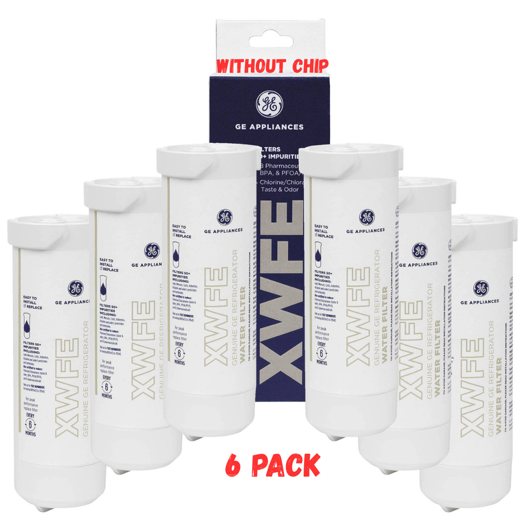 1-6 Pack GE XWFE Replacment Refrigerator Water Filter Without Chip, New in box